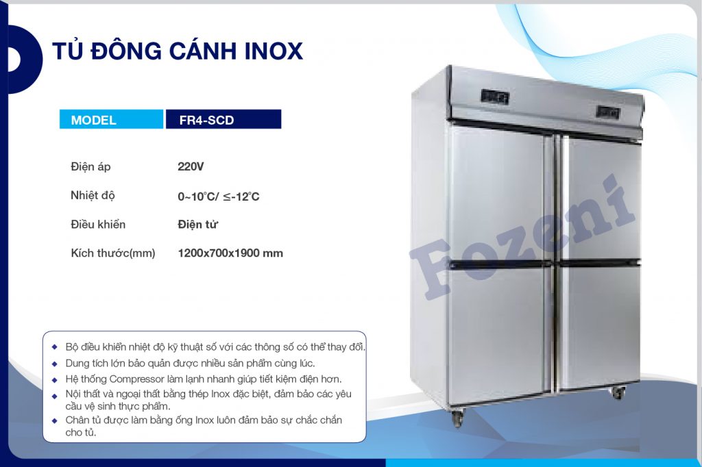 Tủ đông cánh inox FR4-SCD