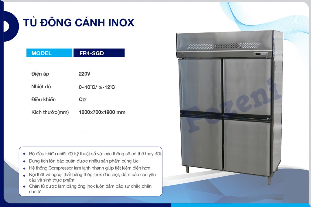 Tủ đông cánh inox FR4-SGD