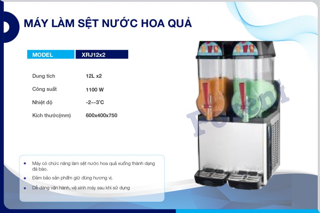 Máy làm sệt nước hoa quả XRJ12x2