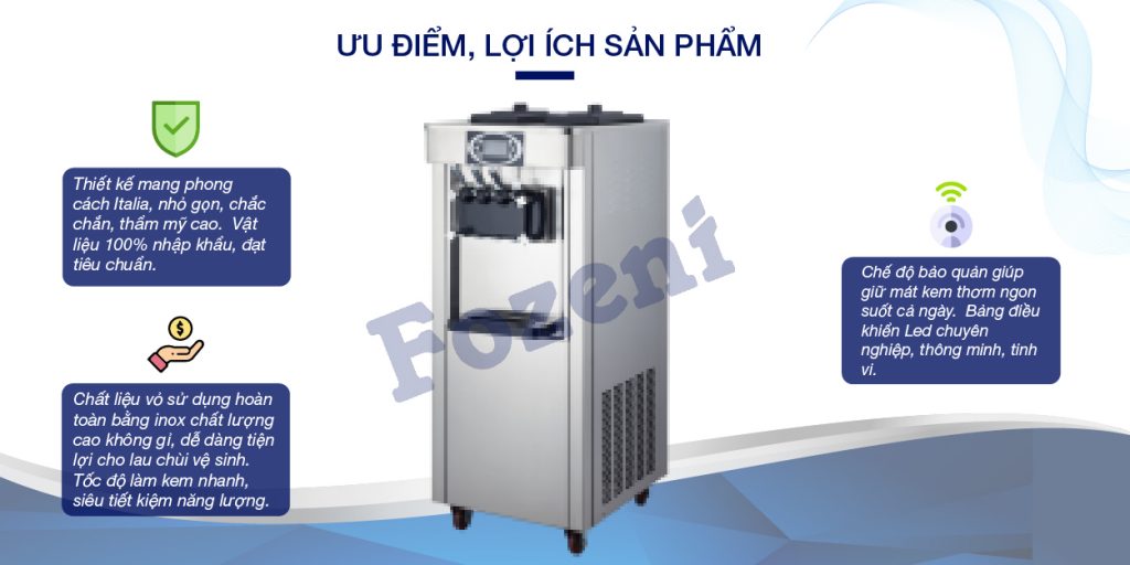 Ưu điểm máy làm kem tươi