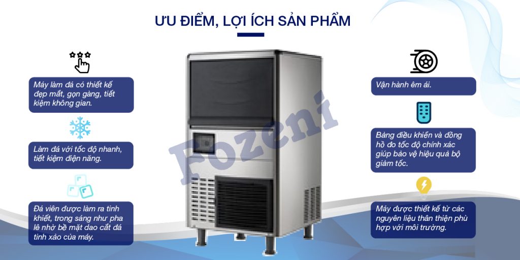 Ưu điểm máy đá viên